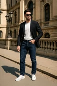 Erkek Regular Jean Pantolon Koyu Mavi thumbnail 1