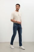 Erkek Regular Jean Pantolon Koyu Mavi thumbnail 4