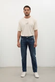 Erkek Regular Jean Pantolon Koyu Mavi thumbnail 5