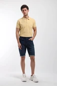 Erkek Aspen Likralı Jean Şort Lacivert thumbnail 2