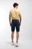 Erkek Aspen Likralı Jean Şort Lacivert thumbnail 5