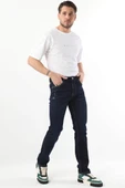 Erkek Regular Fit Jean Pantolon Lacivert thumbnail 3