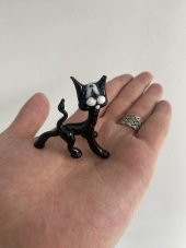 El Yapımı Murano Cam Kedi Biblo A08 thumbnail 6