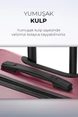 Polo&Sky Elmas Model Gül Kurusu Renk Orta Boy Valiz thumbnail 4
