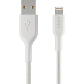 Belkin Örgülü Lightning kablosu 1m Beyaz thumbnail 5