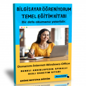 Bilgisayar Öğreniyorum Temel Eğitim Kitabı thumbnail 1