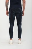 Erkek Skinny Fit  Destroy Lacivert thumbnail 8