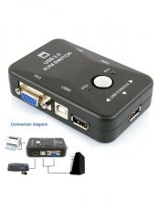 2 Port Usb Kvm Switch 2 Pc Kasa Tek Kontrol thumbnail 1