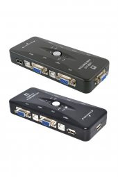 4 Port Usb Kvm Switch + 4 Adet Vga Kvm Kablo thumbnail 3