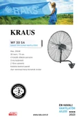 KRAUS WF 30 SA Sanayi Tipi Duvar Vantilatör thumbnail 2