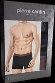 Pierre Cardin Erkek 3lü Stretch Boxer Siyah thumbnail 2