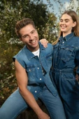 Kadın Oversize Jean Tulum Koyu Mavi thumbnail 4