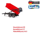 Bruder Kırmızı Damperli Oyuncak Römork thumbnail 2