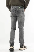 Erkek Regular Fit Jean Pantolon Gri thumbnail 8