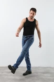 Erkek Jean Pantolon Mavi thumbnail 4