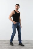 Erkek Jean Pantolon Mavi thumbnail 5