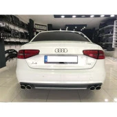 Karva Audi A4 B8 Facelift 2012-2015 Plastik S4 Difüzör thumbnail 3
