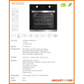Silverline BO65E5B01 Siyah Cam Ankastre Fırın 14 Program Multifonksiyonel thumbnail 2