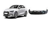 Audi A3 Sedan 2021+ Çift Egzoz Difüzör thumbnail 1