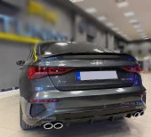 Audi A3 Sedan 2021+ Çift Egzoz Difüzör thumbnail 2