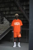 Brooklyn Baskılı Pamuklu Oversize Şortlu Penye Takım thumbnail 1