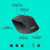 Logitech M720 Triathlon Kablosuz Mouse 910-004791 thumbnail 6