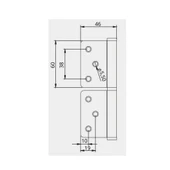 Güven İş Çelik Panel Yönsüz Kapı Menteşesi 12 cm Mat Siyah thumbnail 2