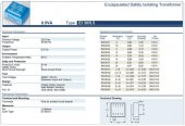 Trafo El-Kom 0,5VA 2X12V mavi RN130144 thumbnail 2
