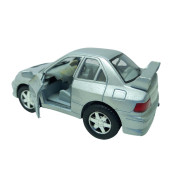10 cm. Çek Bırak Gri Mıtsubıshı Evolution Diecast Araba thumbnail 2