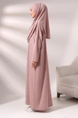 Tek Parça Namaz Elbisesi - Gül Kurusu - 5015 thumbnail 5