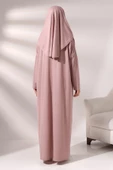 Tek Parça Namaz Elbisesi - Gül Kurusu - 5015 thumbnail 6