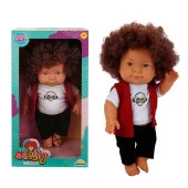 Curly Bebek Tulumlu Elbiseli Et Bebek 35 cm thumbnail 2