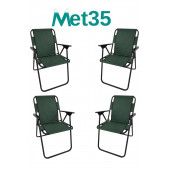 met35 Katlanır Piknik Sandalyesi-4lü thumbnail 2