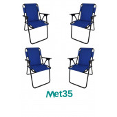 met35 Katlanır Piknik Sandalyesi-4lü thumbnail 6