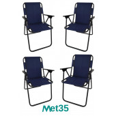 met35 Katlanır Piknik Sandalyesi-4lü thumbnail 7