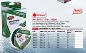 Lineaeffe Japan Braid 4x 150m 4 Kat İp Misina Yeşil thumbnail 2