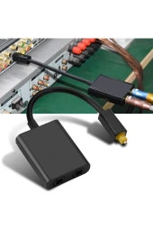 Optik Çoklayıcı Optical Splitter 1 Griş 2 Çıkış Optik Çoğaltıcı Spdıf Toslink Fiber Optik Ses Kablo thumbnail 3