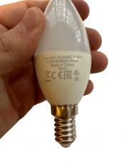 Osram 4.9W (40W) E14 Duy 2700K Sarı (5 Adet) thumbnail 6