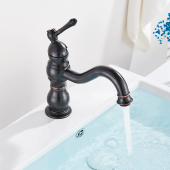 FKN Royal Kısa Siyah Lavabo Bataryası thumbnail 3