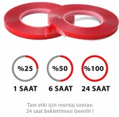 Çift Taraflı Şeffaf Silikon Bant 10 mm x 5 m thumbnail 3