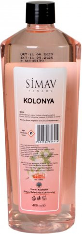 SİMAV Termal Sulu Kolonya Seti 5li - 400 ml thumbnail 6