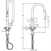 Artema Maestro A42145 Pull-Down Eviye Bataryası, Krom thumbnail 4