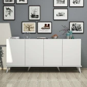 Mezza 1602 Elegante 180 Cm Modern Konsol Beyaz thumbnail 4