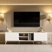 Mezza 1320 Elegante 180 Cm Tv Ünitesi Beyaz thumbnail 3