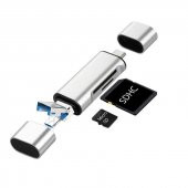 Type C Usb Kart Okuyucu Micro Sd Card Reader Çevirici Dönüştürücü Adaptör thumbnail 1
