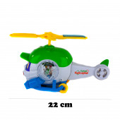 Oyuncak Helikopter Sevimli Helikopter Işıklı Sesli 22 Cm thumbnail 3