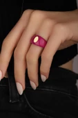 Taşsız Mineli Oval Gümüş Yüzük thumbnail 1