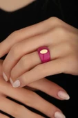 Taşsız Mineli Oval Gümüş Yüzük thumbnail 3