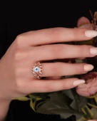 Opal Göz Taşlı Gümüş Yüzük thumbnail 1