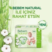 Bebem Natural Bebek Bezi 3 Beden Midi Aylık Fırsat Paketi 170 Adet thumbnail 9